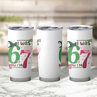 Birthday Girl I Was 6 Now I Am 7 Tumbler Cup Gift For Alpha Kids - Wonder Print Shop