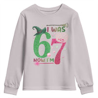 Birthday Girl I Was 6 Now I Am 7 Youth Sweatshirt Gift For Alpha Kids - Wonder Print Shop