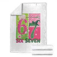 I Was Six Now I Am Seven Throw Blanket Fantasy Birthday Girl - Wonder Print Shop
