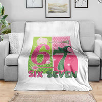 I Was Six Now I Am Seven Throw Blanket Fantasy Birthday Girl - Wonder Print Shop