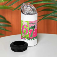 I Was Six Now I Am Seven 4 in 1 Can Cooler Tumbler Fantasy Birthday Girl - Wonder Print Shop