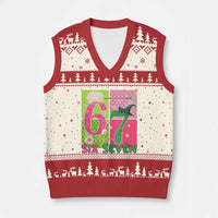 I Was Six Now I Am Seven V-Neck Knit Sweater Vest Fantasy Birthday Girl - Wonder Print Shop
