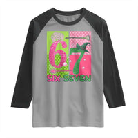 I Was Six Now I Am Seven Raglan Shirt Fantasy Birthday Girl - Wonder Print Shop