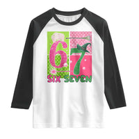 I Was Six Now I Am Seven Raglan Shirt Fantasy Birthday Girl - Wonder Print Shop