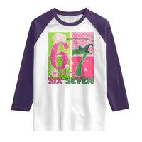 I Was Six Now I Am Seven Raglan Shirt Fantasy Birthday Girl - Wonder Print Shop