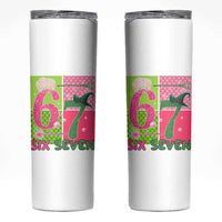 I Was Six Now I Am Seven Skinny Tumbler Fantasy Birthday Girl - Wonder Print Shop