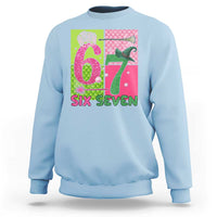 I Was Six Now I Am Seven Sweatshirt Fantasy Birthday Girl - Wonder Print Shop