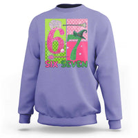 I Was Six Now I Am Seven Sweatshirt Fantasy Birthday Girl - Wonder Print Shop