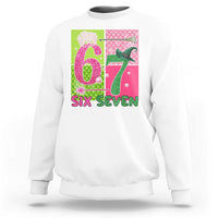 I Was Six Now I Am Seven Sweatshirt Fantasy Birthday Girl - Wonder Print Shop