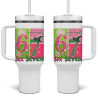 I Was Six Now I Am Seven Tumbler With Handle Fantasy Birthday Girl - Wonder Print Shop