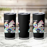 Funny Unicorn I Was 6 Now I Am 7 Tumbler Cup Girl Seventh Birthday Gift - Wonder Print Shop