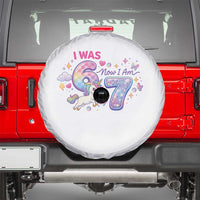I Was 6 Now I Am 7 Spare Tire Cover Funny Birthday Alpha Kids - Wonder Print Shop
