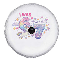 I Was 6 Now I Am 7 Spare Tire Cover Funny Birthday Alpha Kids - Wonder Print Shop