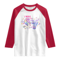 I Was 6 Now I Am 7 Raglan Shirt Funny Birthday Alpha Kids - Wonder Print Shop