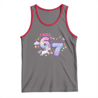 I Was 6 Now I Am 7 Tank Top Funny Birthday Alpha Kids - Wonder Print Shop