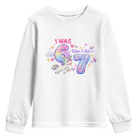 I Was 6 Now I Am 7 Youth Sweatshirt Funny Birthday Alpha Kids - Wonder Print Shop