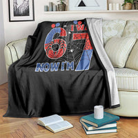I Was 6 Now I Am 7 Throw Blanket Funny Spider Birthday Boy - Wonder Print Shop