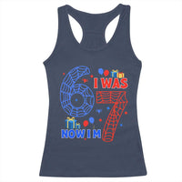 Spider Boy I Was 6 Now I Am 7 Racerback Tank Top Seventh Birthday Gift - Wonder Print Shop