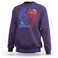 Spider Boy I Was 6 Now I Am 7 Sweatshirt Seventh Birthday Gift - Wonder Print Shop