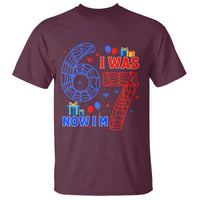 Spider Boy I Was 6 Now I Am 7 T Shirt Seventh Birthday Gift - Wonder Print Shop