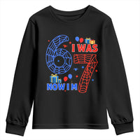 Spider Boy I Was 6 Now I Am 7 Youth Sweatshirt Seventh Birthday Gift - Wonder Print Shop