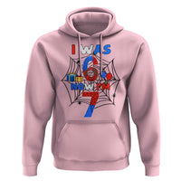 I Was 6 Now I Am 7 Hoodie Spider Themed Birthday Boy - Wonder Print Shop