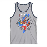 I Was 6 Now I Am 7 Tank Top Spider Themed Birthday Boy - Wonder Print Shop