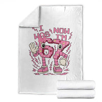 Seven Years Old Birthday Girl Throw Blanket I Was 6 Now I Am 7 - Wonder Print Shop
