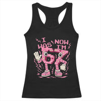 Seven Years Old Birthday Girl Racerback Tank Top I Was 6 Now I Am 7 - Wonder Print Shop