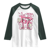 Seven Years Old Birthday Girl Raglan Shirt I Was 6 Now I Am 7 - Wonder Print Shop