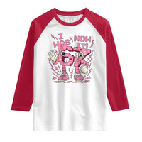 Seven Years Old Birthday Girl Raglan Shirt I Was 6 Now I Am 7 - Wonder Print Shop