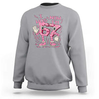 Seven Years Old Birthday Girl Sweatshirt I Was 6 Now I Am 7 - Wonder Print Shop