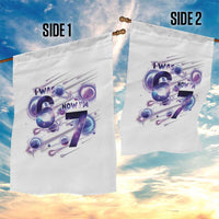 Funny Galaxy Space Birthday Garden Flag I Was Six Now I Am Seven - Wonder Print Shop
