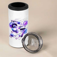 Funny Galaxy Space Birthday 4 in 1 Can Cooler Tumbler I Was Six Now I Am Seven - Wonder Print Shop