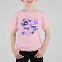 Funny Galaxy Space Birthday T Shirt For Kid I Was Six Now I Am Seven - Wonder Print Shop