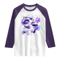 Funny Galaxy Space Birthday Raglan Shirt I Was Six Now I Am Seven - Wonder Print Shop