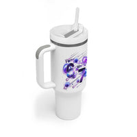 Funny Galaxy Space Birthday Tumbler With Handle I Was Six Now I Am Seven - Wonder Print Shop