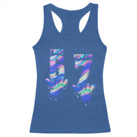 Funny I Was 6 Now I Am 7 Racerback Tank Top Iridescent Effect Printed Kids Birthday - Wonder Print Shop