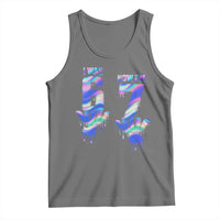 Funny I Was 6 Now I Am 7 Tank Top Iridescent Effect Printed Kids Birthday - Wonder Print Shop