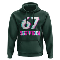 Glitch Optical Illusion Six Seven Meme Hoodie Gen Alpha Slang Gift - Wonder Print Shop