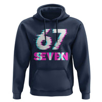 Glitch Optical Illusion Six Seven Meme Hoodie Gen Alpha Slang Gift - Wonder Print Shop