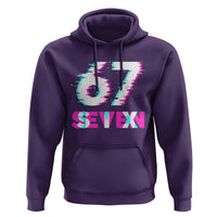 Glitch Optical Illusion Six Seven Meme Hoodie Gen Alpha Slang Gift - Wonder Print Shop