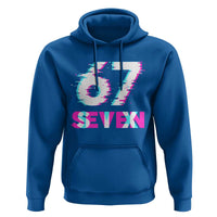 Glitch Optical Illusion Six Seven Meme Hoodie Gen Alpha Slang Gift - Wonder Print Shop