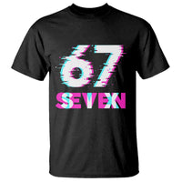 Glitch Optical Illusion Six Seven Meme T Shirt Gen Alpha Slang Gift - Wonder Print Shop