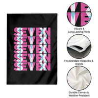 Six Seven Glitch Optical Illusion Meme Garden Flag Funny Gen Z Alpha Gift - Wonder Print Shop