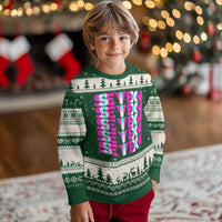 Six Seven Glitch Optical Illusion Meme Ugly Christmas Sweater Funny Gen Z Alpha Gift - Wonder Print Shop