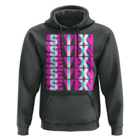Six Seven Glitch Optical Illusion Meme Hoodie Funny Gen Z Alpha Gift - Wonder Print Shop
