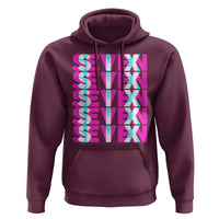 Six Seven Glitch Optical Illusion Meme Hoodie Funny Gen Z Alpha Gift - Wonder Print Shop