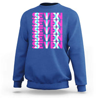 Six Seven Glitch Optical Illusion Meme Sweatshirt Funny Gen Z Alpha Gift - Wonder Print Shop