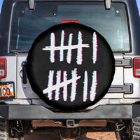 Tally Marks Six Seven Meme Spare Tire Cover Glitch Optical Illusion - Wonder Print Shop